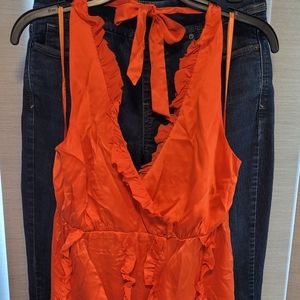 EUC/ I-N-C. International Concepts Halter Silk Top